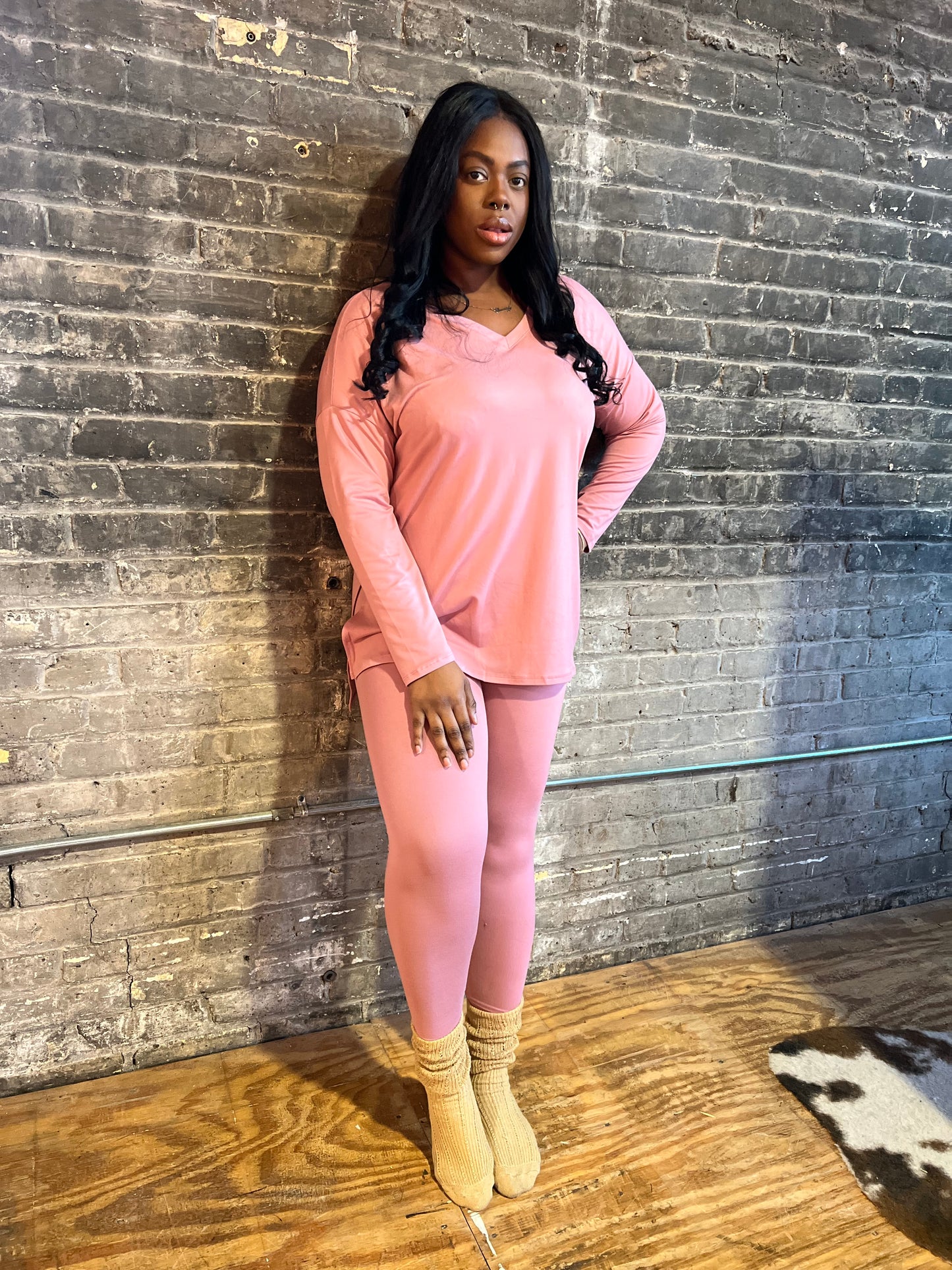 Blush Pink Legging Set