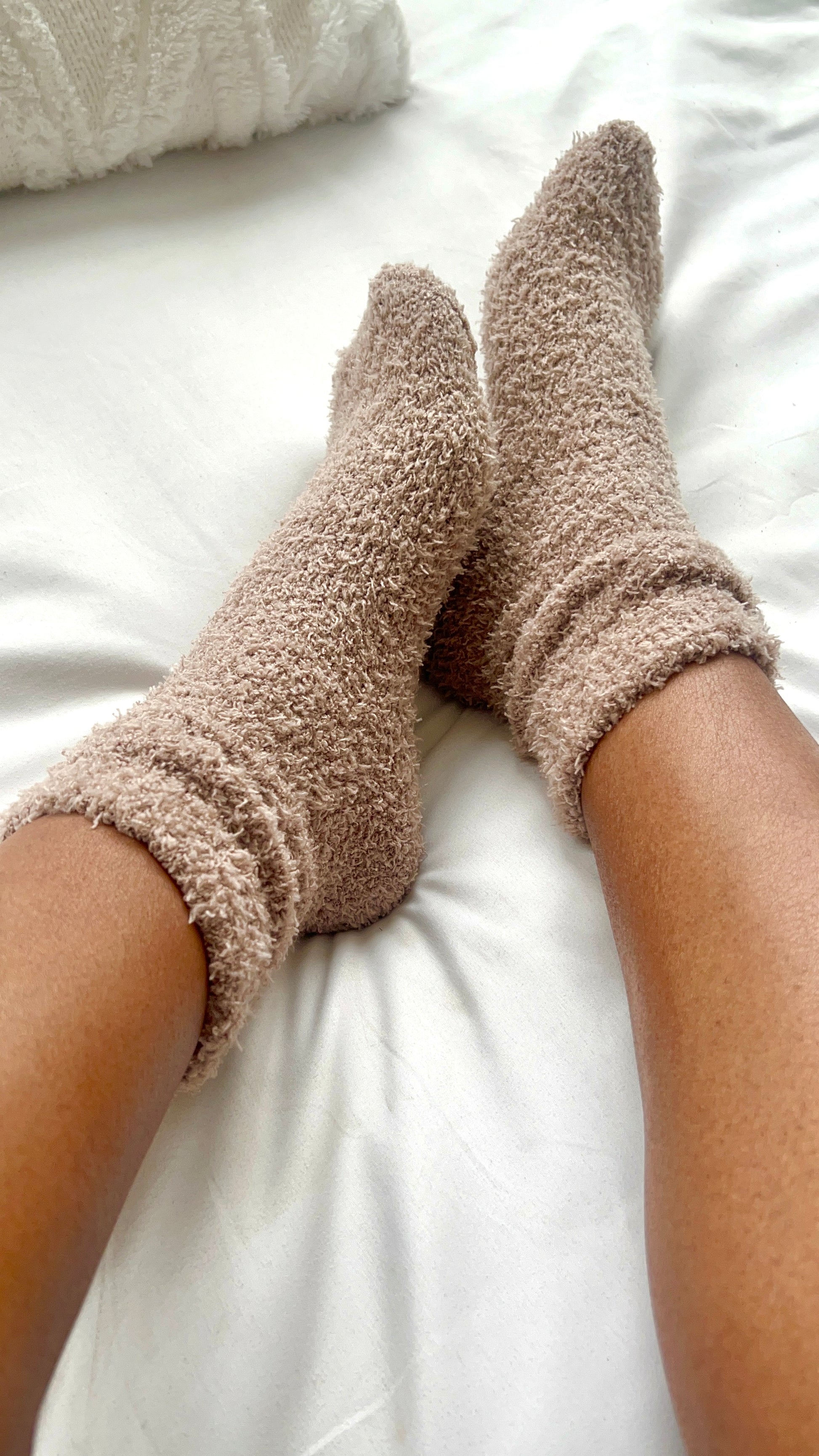 Brown Fuzzy Socks