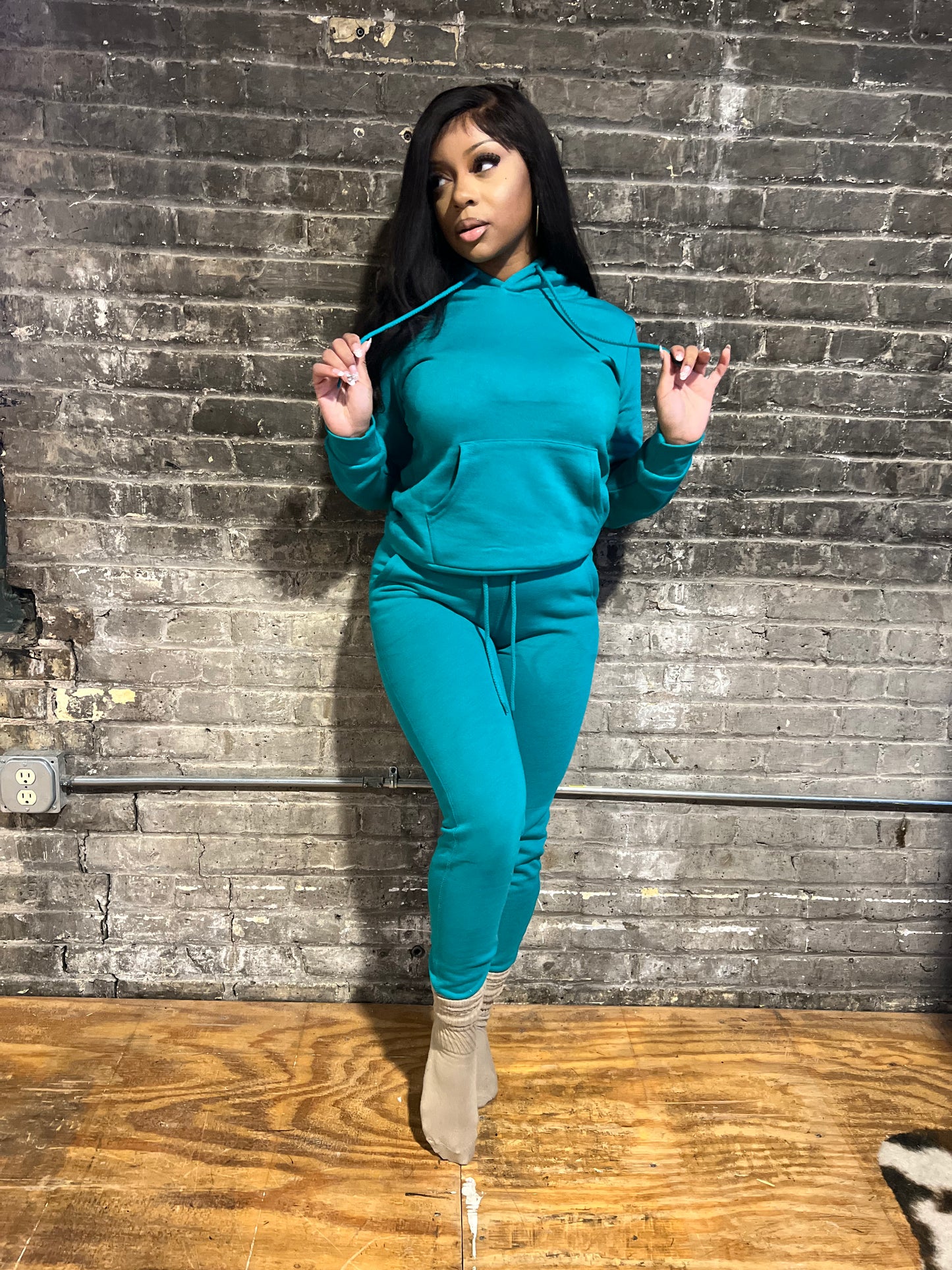 Dark Mint Jogger Set